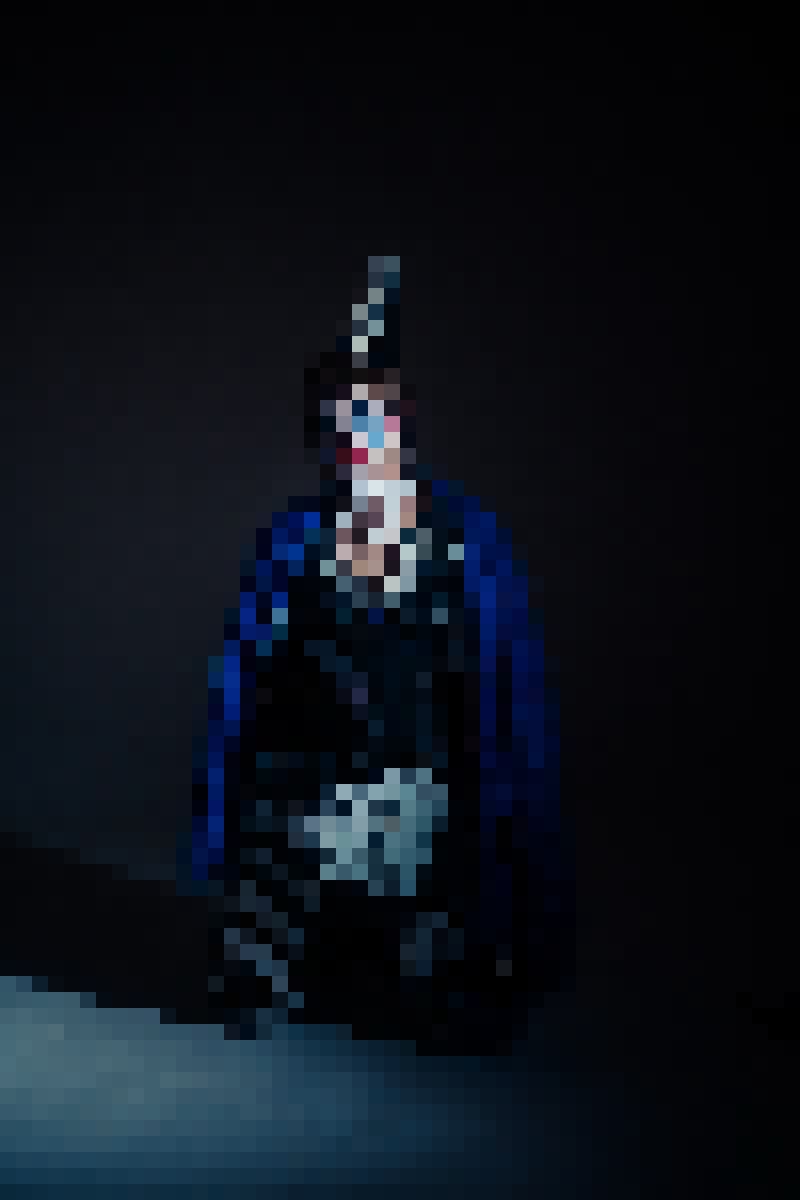 The same photo with the Mosaic look